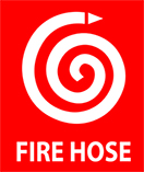 Fire hose sign
